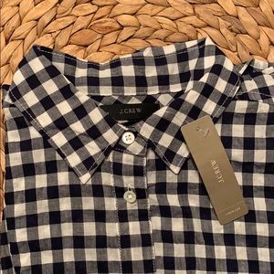 NWT J. Crew Women’s Button Down Gingham Shirt